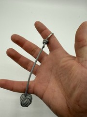 Grey Monkey Fist Keychain