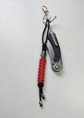 Homemade Keychain Lanyard Medieval Knight Paracord Beads Lanyard 9in length