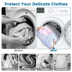 Dntorx 2 Pack XX-Large Mesh Laundry Bags for Delicates, 24 2 XX-Large, White