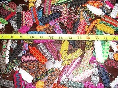 Paracord / Survival Key Chain Lot (Qty of 5 Key Chains)