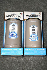 New! Thermacell Patio Shield MRPSS Mosquito Repeller 15 ft Zone Riverbed, 2 Pack