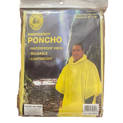 3 Emergency Poncho Camping Hiking Outdoor Bug-Out-Bag First aid Rain Ponchos