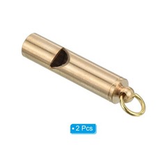 2pcs Emergency Whistles, Brass Outdoor Survival Whistle for Camping