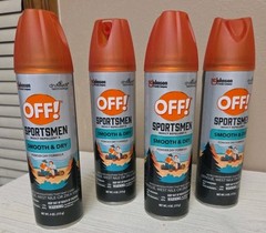 4x OFF! Sportsmen Smooth and Dry 15% Deet Insect Mosquito Repellent 4oz Cans NEW