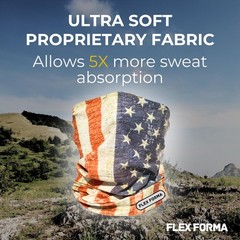 Flex Forma Cooling and Dust Blocking UPF Neck 25cm x 50cm (+/-1cm), Multi