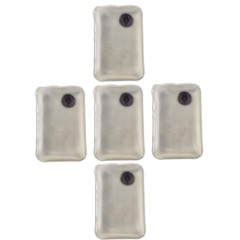 Set 5 Reusable Clear Heat Pads/Hand Warmers rectangular shape.Skiing/Handwarmer