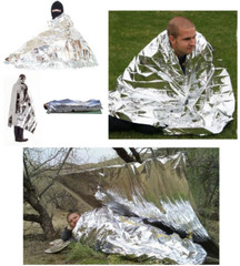 5pcs Folding Emergency Blanket 210cm*130cm Outdoor Survival Keep Warm Blankets