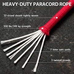 Paracord Rope Nylon Rope Parachute Cord 4mm 7 Strand String Tactical para Cor…