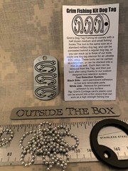 Emergency/Survival: Grim Workshop NEW – Fishing Hook Dog Tag – MADE IN USA!