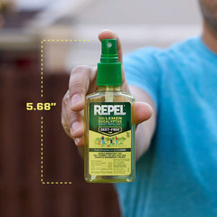 (2 pack) Repel Plant-Based Lemon Eucalyptus Insect Repellent, Mosquito Repellent