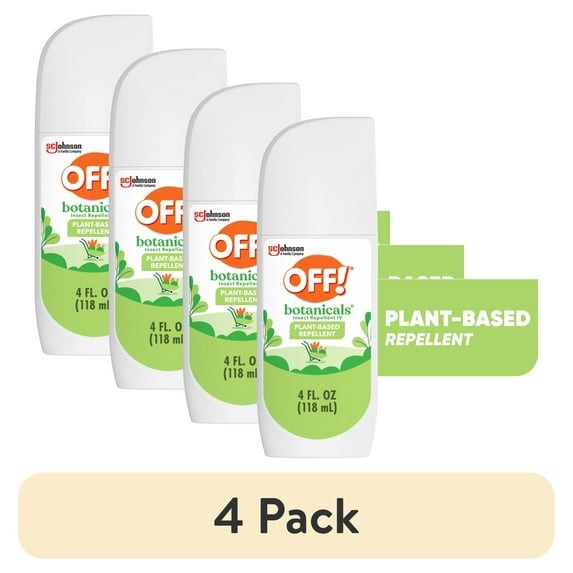 4 OFF Botanicals Insect Repellent IV Mosquito Spritz, Lasts Up To 2 Hrs 4 oz 4pk