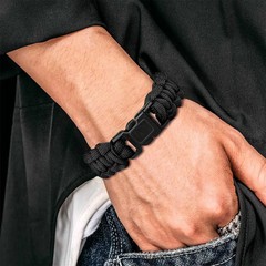 Paracord Bracelet For Men Fashion 7 Strand 4mm Tactical Parachute Cord Survival