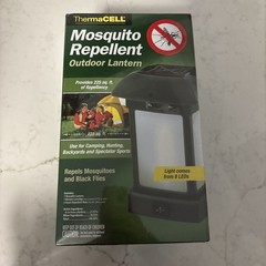 Thermacell Mosquito Repellent Outdoor Lantern 15’x15’ Cover Zone *New Sealed*