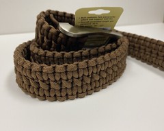 Stone River 550 lb Paracord Survival Belt Size Small 28-32 Waist Coyote SRG1SBSO