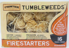 Frontier Brand Tumbleweeds Fire Starters 16 pieces Survival Grill BBQ Camp FIre
