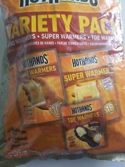 1 pack Hothands Variety Pack 3 Hand Warmers 5 Super Warmers 3 Toe Warmers