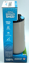 2 PACK Thermacell Patio Shield 15 FT Coverage Zone Mosquito Repellent, Gray