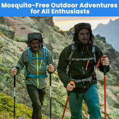 2 Pack Mosquito Head Nets with Drawstring – Ultra Large & Extra Long, Premium Br