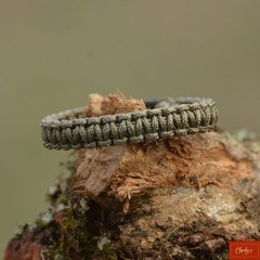 Men’s Survival Paracord Bracelet Khaki 5.75″-6″ Wrist Handmade USA(198)