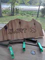 Paracord Survival Necklace with Flint, Fishing line, Cotton line, Waxed flax