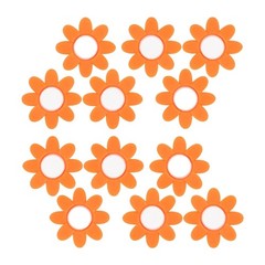 12Pcs Silicone Racquet Shock Absorbers Flower Shape Tennis Racket Dampeners