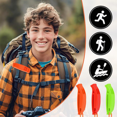 6PCS Safety Survival Whistles with Adjustable Reflective Lanyard Emergency Plast