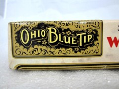 NOS Ohio Blue Tip Wooden Matches 3 Box Package 750 Count