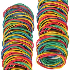 AMUU Rubber Bands Size#33 Colors About 200pcs Blue, green, yellow, red