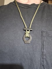 Bushcraft Survival Furro Rod Necklace. A Wearable Fire Starter.