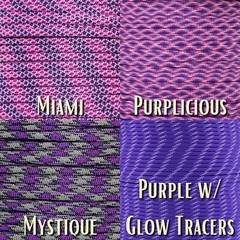 Paracord Planet | Purple Passions 550 Paracord Type III | 10-foot Hank |