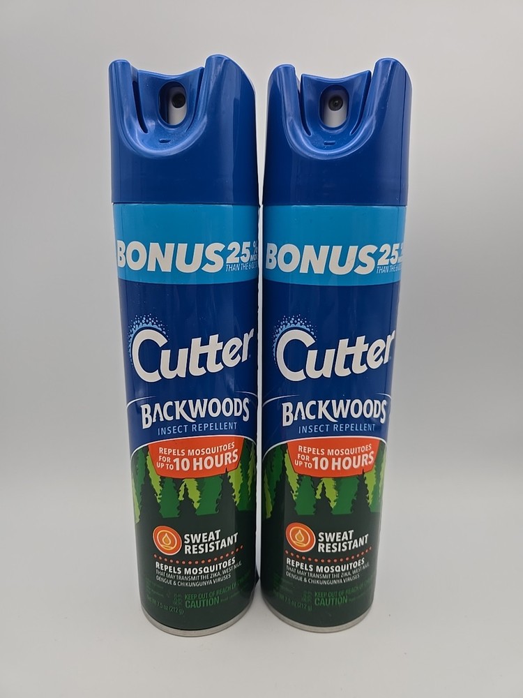 Lot Of 2! Cutter Backwoods Insect Repellent Repels Mosquitoes For Up To 10 Hours