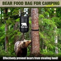 Foilswirl Bear Bag Food Storage System for Camping,10 L,Black