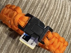 (8) Orange Everbilt 9’ Paracord Emergency Survival Hunting Hiking Bracelets