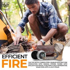 The Artisan Heritage Fire Kit – Hand-Forged Carbon Steel & English Flint in a…