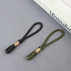 2 Pack Paracord Knife Lanyard, EDC Lanyards with Brass Beads for Keychains, P…