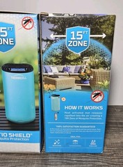 Lot of 3 Thermacell Patio Mosquito Repeller w/ Refill Scent-Free 15 Ft Zone Blue