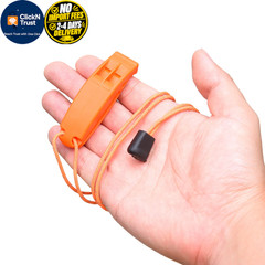 Eco-Fused 2X Survival Whistle and Signal Mirror – Outdoor Orange
