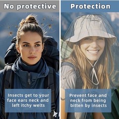 Qty Of Three – 2 Pack Ultra Large Mosquito Net 42×25 Inches Mosquito Head Nets