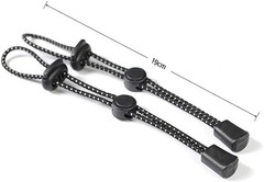 2Pcs Adjustable Black Hiking Pole Holder – Secure Carrying Solution for Outdoors