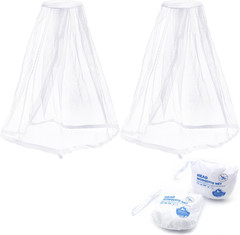 Mosquito Head Net Mesh Face Neck Fly Netting Cover from Bugs Gnats Noseeums Hat-