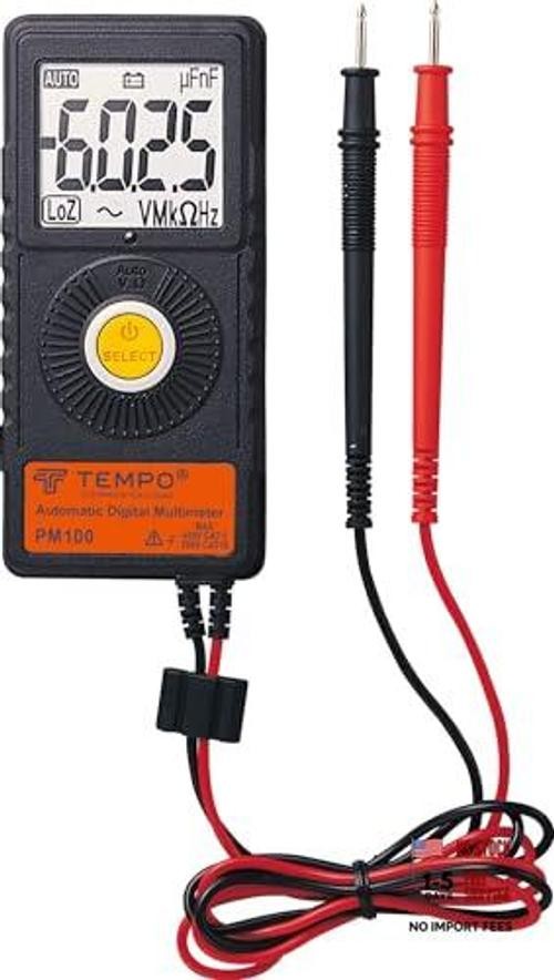 Communications PM100 Ultra Portable Pocket Multimeter | Auto Ranging, 6000