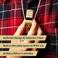 Brass Whistle with Keychain Loop Loud Crisp Whistle Emergency Survival Gear