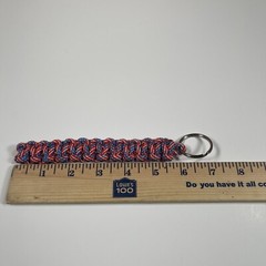 Handmade Braided Paracord Keychain Multicolor