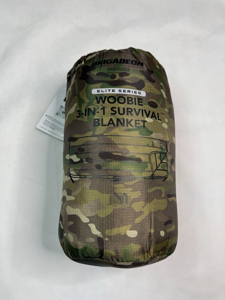 Brigadeqm Elite Series Woobie 3-in-1 Survival Blanket Camouflage NEW!