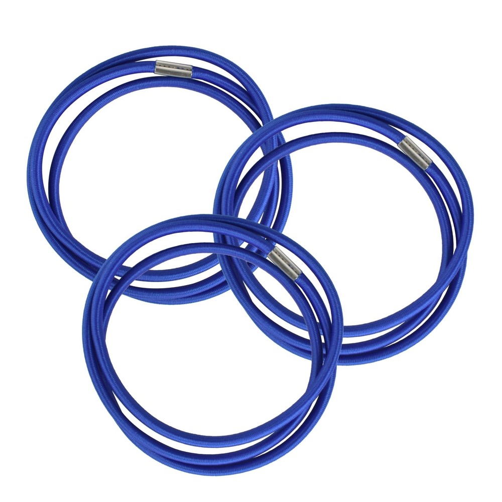 3 Pack Trash Can Bands Garbage Bag Elastic Medium(30-64gal), 3 Pieces Blue