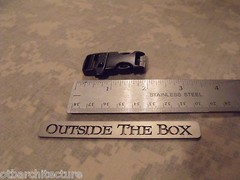 (10) 5/8″ Side Release Buckle w/Whistle, Black, Straight – Bracelets and gear!