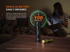 Fenix E12 V3.0 200 Lumen 1x AA EDC Flashlight