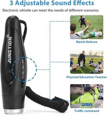 [3 Pack Box] Electronic Whistle, 3 Tone Handheld Electric Whistle with Lanyar…