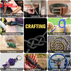 Paracord Rope 750 Lb – 1000Ft / 500Ft / 200Ft / 100Ft 5/32″ Parachute Cord 4MM 1
