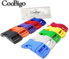 CooBigo 10Pack 1″(26mm) Contoured Plastic Side Release Buckles, Paracord Buckles
